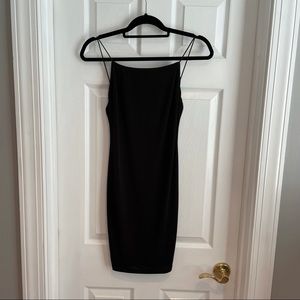 AQUA black mini dress